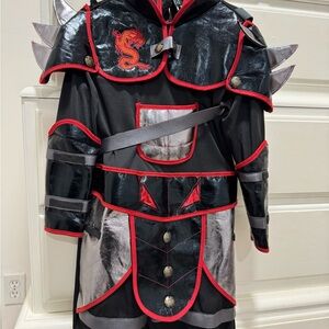 Dragon Warrior Kids Costume - Black and Red